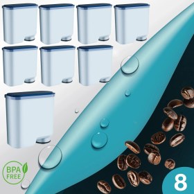 Resim Shuii Pure Kafe Ph012 - Philips Saeco Aquaclean Için 8 Adet Kahve Makinesi Su Filtresi 