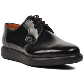 Resim Ayakmod Premium 33275 Siyah Rugan Hakiki Deri Erkek Klasik Ayakkabı 001 