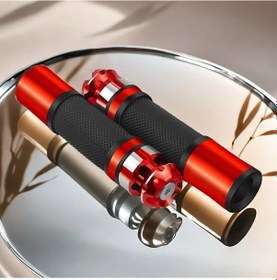 Resim Xuweiwei Aluminum Alaşımlı Golden Silvery Gidon Tutacakları Off Road Pedal Scooterlar İçin Gaz Ve İvme Kolu 