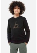 Resim Panic At The Disco Logo Wallpapers Baskılı Unisex Çocuk Sweat (534635745) Siyah 