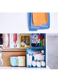 Resim Tupperware Kare Saklama Kabı 5'Li Çok Amaçlı Kutu Renkli Hsgl 