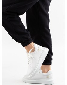 Resim Josie Arka İnci Detaylı Kadın Spor Ayakkabı Beyaz-beyaz Beyaz 