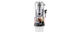 Resim AyrStore De'longhi Dedica Manuel Espresso Makinesi, 15 cm Genişlik, 1 L Kapasite, 1350W, 15 Bar Basınç 