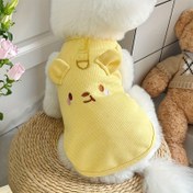 Resim Şirin Waffle Kedi Yelek - Anti-Shedding, Nefes Alabilen Polyester, Kolsuz Kazak Bahar/Yaz için, Kediler ve Küçük Köpekler için İdeal, Pet Giyim | Sevimli Pet Yelek | Waffle Kumaş 