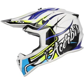 Resim Acerbis Lınear Kask 2206 Beyaz Mavi 