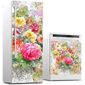 Resim Jasmin2020 Buzdolabı Ve Bulaşık Makinası Sticker Kaplama Etiketi Bahçede Çiçek 