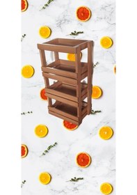 Resim Ahşap Masif Sebzelik 