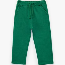 Resim Erkek Bebek Pamuklu Beli Bağcıklı Basic Şardonlu Eşofman Altı 