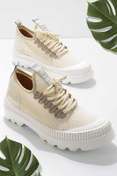 Resim Bambi Bej Triko Kadın Sneaker K01122000182 