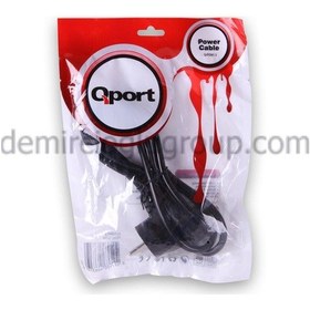 Resim Qport 1.5 Metre Pc Power Kablosu 