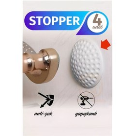 Resim ModaCar Kapı Stopperi Golf Topu Model Kapı Çarpma Önleyici 4 Adet 