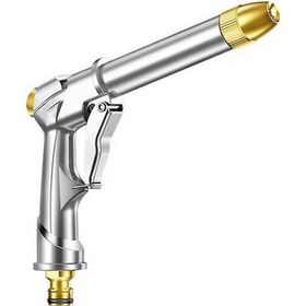 Resim Artfulabode Yüksek Basınçlı Su Püskürtme, Metal Nozulu Dayanıklı Hortum, Evcil Hayvan & Bahçe İçin - Jw Gümüş 