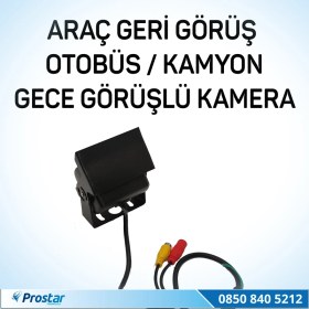 Resim Navistar Metal Otobüs Kamyon Tır Geri Görüş Kamerası + 10 Metre Kab 