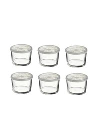 Resim Paşabahçe Kapaklı Cam Saklama Kabı 6'lı Kahvaltılık 220 CC 