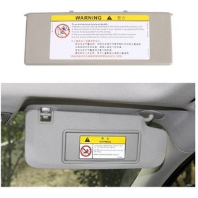 Resim Sones Peugeot 308 2010-2022 Sol Direksiyonlu Araç Güneşlik Makyaj Aynası Kapağı 98177070 Gri Diğer 