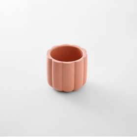 Resim Arteo Handmade Çiçek Formlu Dekoratif Kap/Jar 