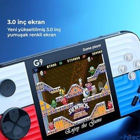 Resim ScHitec G9 Retro 3.0 inç Tv Bağlanan 2.Joystickli Oyun Konsolu Kırmızı (666 Klasik Oyunlar) 