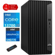 Resim Hp 400 Pro Tower G9 Intel Core I7 13700 16GB 4tb SSD Freedos Masaüstü Blgisayar 6U4T6EAWA10+ZETTAUSBBELLEK 