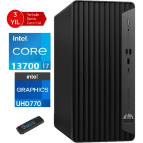 Resim Hp 400 Pro Tower G9 Intel Core I7 13700 16GB 4tb SSD Freedos Masaüstü Blgisayar 6U4T6EAWA10+ZETTAUSBBELLEK 