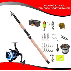 Resim Avlivari 25 Parça Fighter 270 Cm 50-100 Gr-ecco 5000 Tam Takım Tatlı Su Hobi Kıyı Olta Seti-9696 