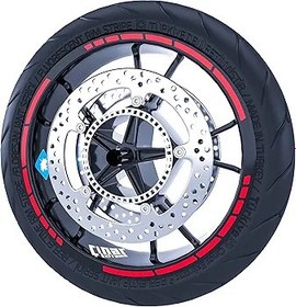 Resim Çınar Extreme Reflektif Kırmızı Moto GP Stili Jant Şeridi Sticker 