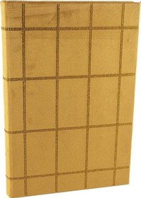 Resim Sarı Velvet Kitap Kutu 35x24x3cm 