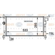 Resim Behr Radyatör 8mk376712004 Corsa-b Combo 1.2-1.4 16v Mekanik Klimasız 1300149 KNO-BEHR-CR268000S 