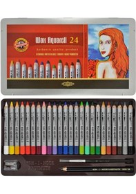 Resim Koh-i-noor Wax Aquarelle Boya Kalemi 24 Lü 8284 