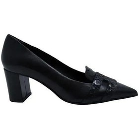 Resim Poletto Hakiki Yılan/hakiki Deri Sıyah Ayakkabı Stiletto 9841 89 Yln-1347 Siyah 