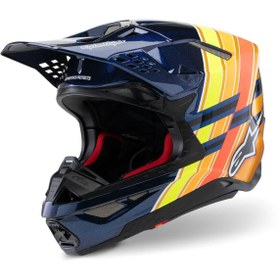 Resim Alpinestars Supertech M10 TLD 25 Limited Off-Road Kaskı MaviOranj 