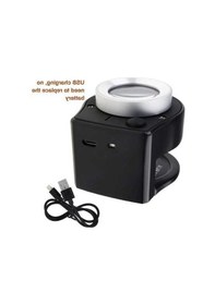 Resim Ulzyvf Taşınabilir Şarj Metal Masaüstü Led Kuyumcular Işıklı, Işıklı Flyeer Edilebilir Büyüteç, Büyüteç, Büyüteç Büyüteç 6 30x Rz 