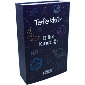 Resim Çikolata Kütüphanesi Ciltli - Tefekkür Bilim Kitaplığı Temalı 