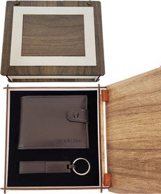 Resim 9080661596808lmr - Larimar Ahşap Kutulu Deri Cüzdan Ve Anahtarlık Seti 