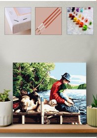 Resim Sayılarla Boyama Seti - Iskele 40x50cm 