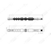 Resim SVAC 10-189 Arka Fren Hortumu A6 2.0Tfsı 11-18 1.8Tfsı 14-18 3.0TDI 10-18 