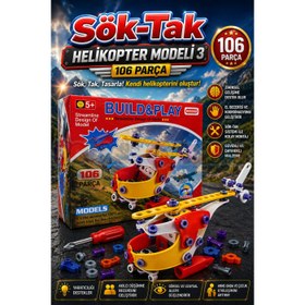 Resim Hanye Sök-Tak Helikopter 3 Modeli - Oyuncak Söktak Helikopter Modeli - Lego Setleri 