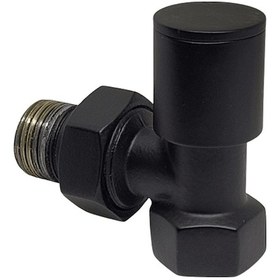 Resim 1/2" Antrasit Dekoratif Köşe Radyatör Vanası 