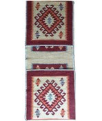 Resim Motosiklet. Elektrikli Bisiklet. Heybesi 2 Gözlü Kilim Çanta Kahverengi-Küçük 