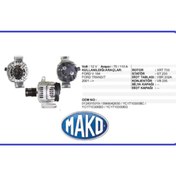 Resim Mako ALTERNATÖR A115I.14V/105A TRANSIT V184 63310503 
