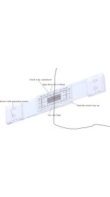 Resim Galaxxy Adet Çatlak Ölçüm Aleti, Akrilik Köşe Çatlak Karşılaştırma Kumpas (Yurt Dışından) 