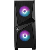 Resim Msı Mag Forge 100R Temperlı Cam Argb Psu Yok 2X120MM 1X120MM Gamıng Bilgisayar Kasası Siyah 