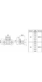 Resim Anpa Duşakabin Slot Ayarlı Kapaklı Rulmanı Tekeri Makarası 