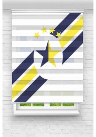 Resim Perdecizade Enxboy Lajivert Taraftar Dijital Baskılı Zebra Perde-cocuk Odası-stor Perde Pz-4044 Renkli 