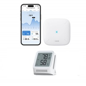 Resim X-Sense Akıllı Termometre Higrometre, Isı Nem Ölçer , Baz İstasyonlu(1 Ad STH0A + 1 Ad SBS50) 