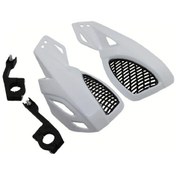 Resim Tongdashop Beyaz 2 Adet 22mm Motosiklet El Koruyucu - Havalandırmalı Dayanıklı Plastik Motocross 