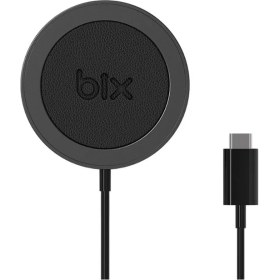 Resim Bix BXMG15 15W Manyetik Kablosuz Şarj Cihazı Siyah iPhone 12/13/14/15 Serisi ile uyumlu 