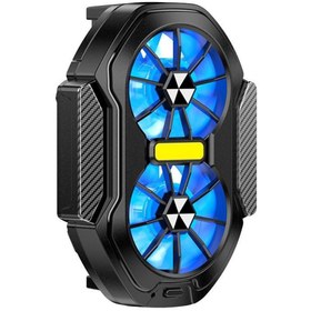 Resim AXYA Cep Telefonu Soğutu Çift Fanlı Şarj Edilebilir Oyun Soğutucu Fan FS01 