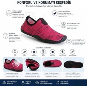 Resim Black Deer Hayal Çok Amaçlı Plaj ve Deniz Ayakkabısı 