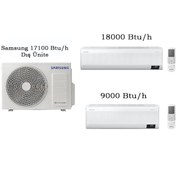 Resim Samsung Windfree™ Multi Klima 18000 Btu/h + 9000 Btu/h Iç Üniteli 17100 Btu/h Dış Üniteli 