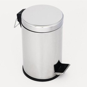 Resim Pedallı Çöp Kovası 5 Lt. Krom 